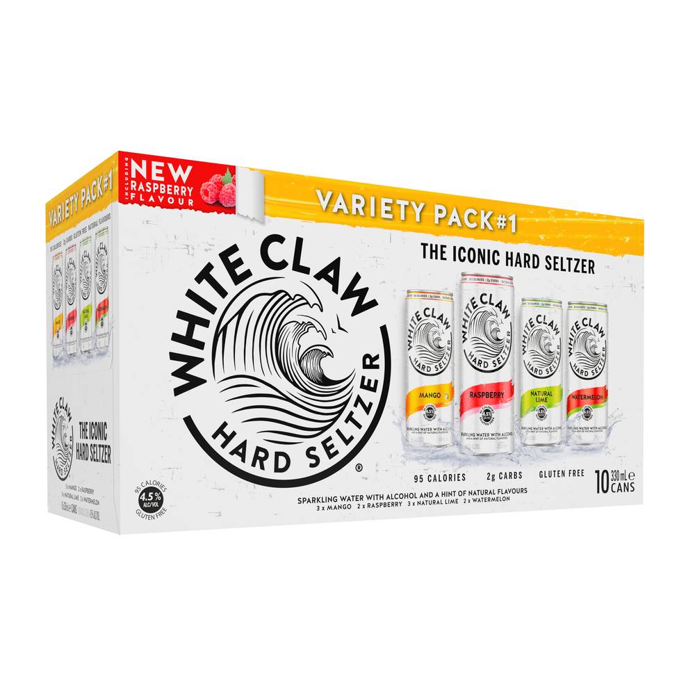 White Claw Variety Can 330ml X 10 Pack