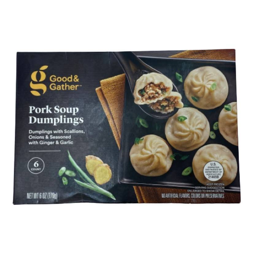 Good & Gather Frozen Pork Soup Dumplings With Garlic and Ginger (6 oz, 6 ct)