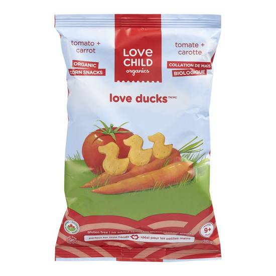 Love Child Organics Love Ducks Tomato & Carrot Snacks (30 g)
