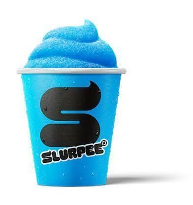 Small Slurpee Blue Raspberry 12oz