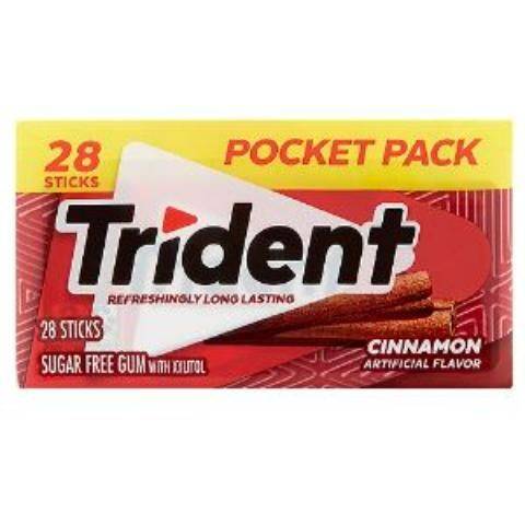 Trident Cinnamon Pocket Pack 28 Count