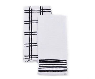 Plaid & Stripe Cotton Kitchen Towels