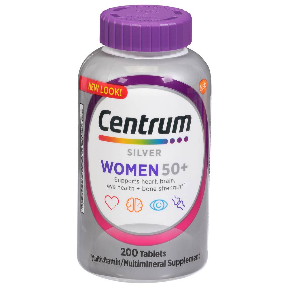 Centrum Silver Women's 50+ Multivitamin/Multimineral Tablets (200 ct)