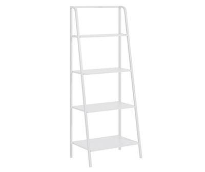 White 4-Tier Ladder Bookshelf