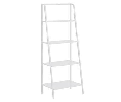 Real Living White 4-tier Ladder Bookshelf