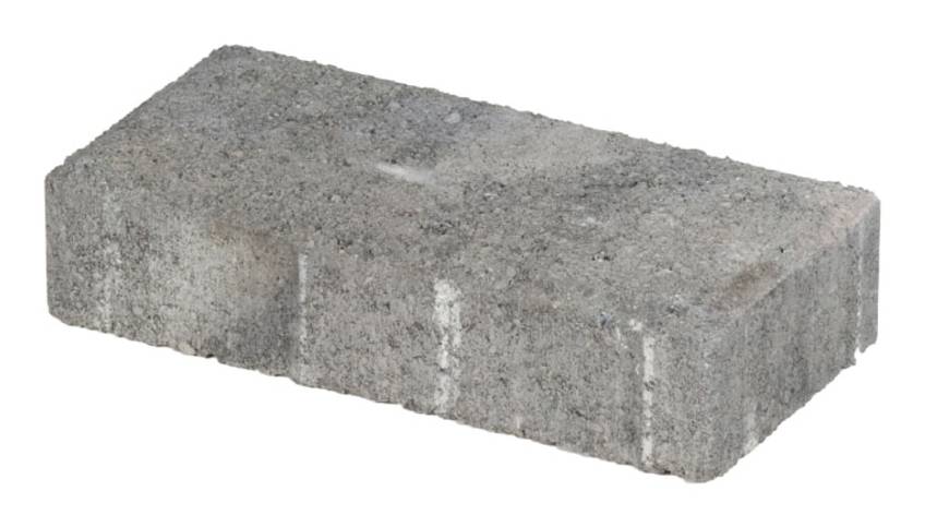 8.0-in L x 4.0-in W x 2.0-in H Rectangle Gray/Charcoal Concrete Paver | 156309597