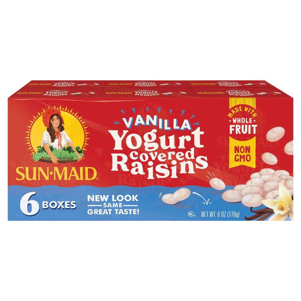 Sun-Maid Vanilla Yogurt Covered Raisins (6 ct)