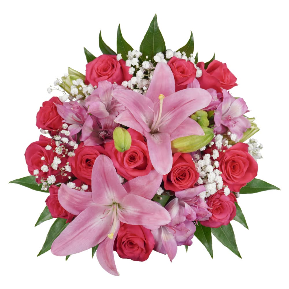 Bloom Haus™ Beautiful Rose Bouquet - Hot Pink