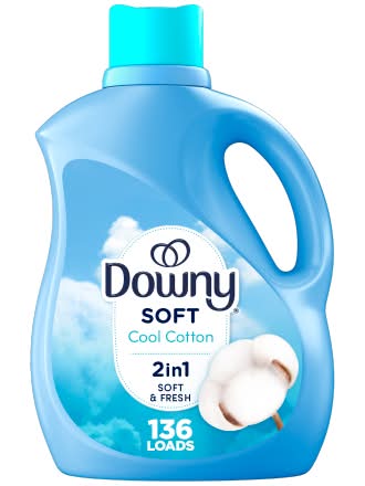 Downy 2 In 1 Soft & Fresh Liquid Fabric Softener, Cool Cotton (100 fl oz)