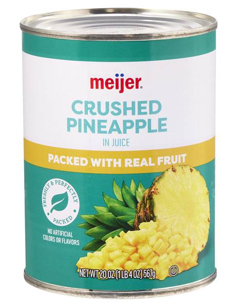 Meijer Crushed Pineapple in 100% Juice (20 oz)