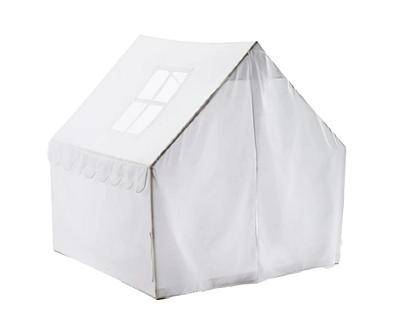 White 4' Indoor Playhouse Tent with Floor Cover