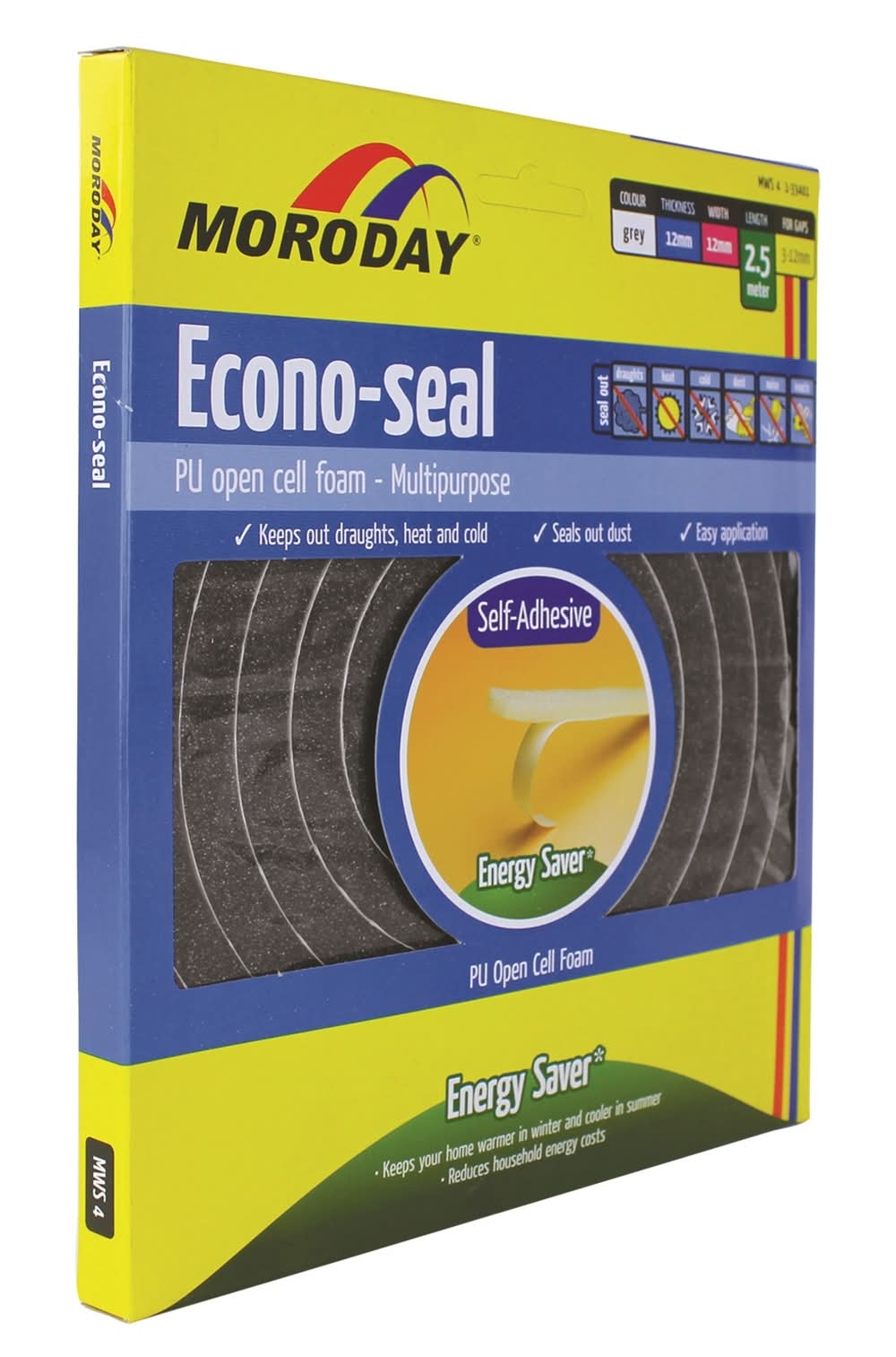 Moroday Grey Econo Self Adhesive Weather Seal