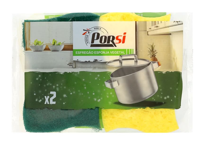 PorSi - Esfregão vegetal verde