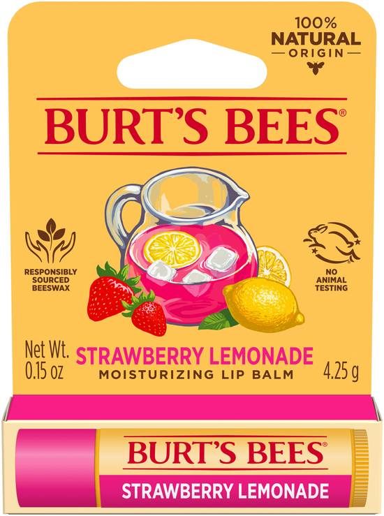 Burt's Bees Natural Origin Care Strawberry Lemonade Lip Balm