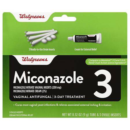 Walgreens Miconazole 3 Ovules 3 Day Treatment