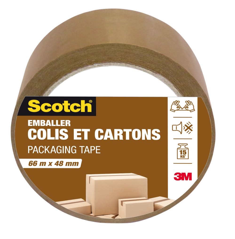 Scotch - Ruban d'emballage 66m x 48mm (160g)