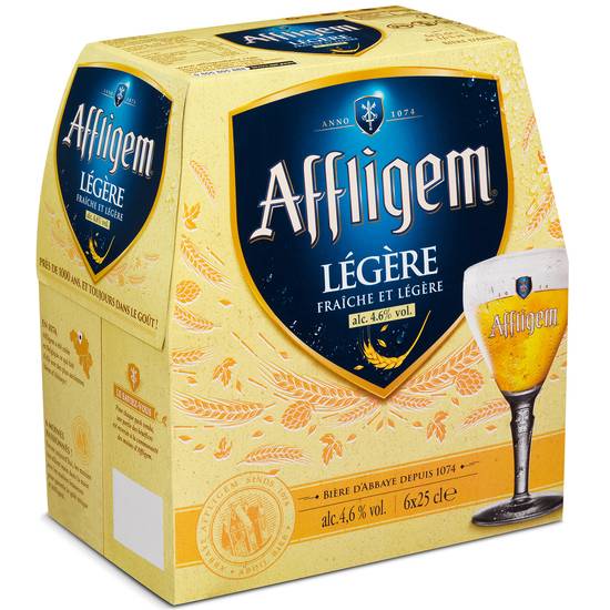 Affigem - Légère bière belge d'abbaye (6 pièces, 250 ml)