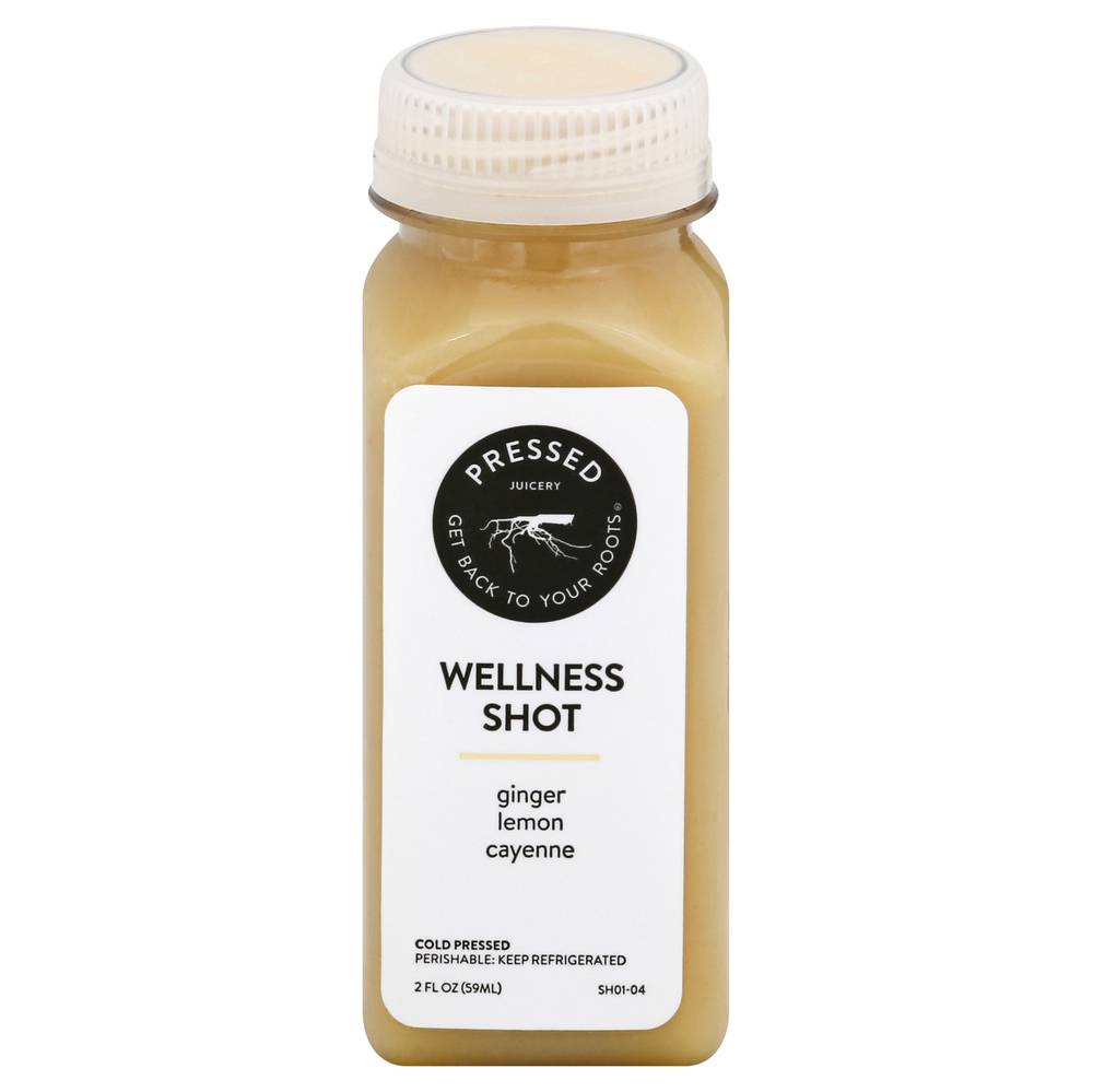 Pressed Ginger Lemon & Cayenne Wellness Shot (2 fl oz)