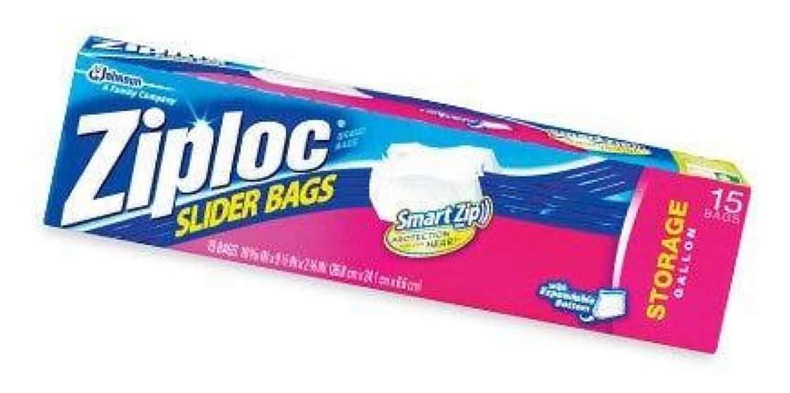 True Living Slider Bags Gallon Size 15 Ct