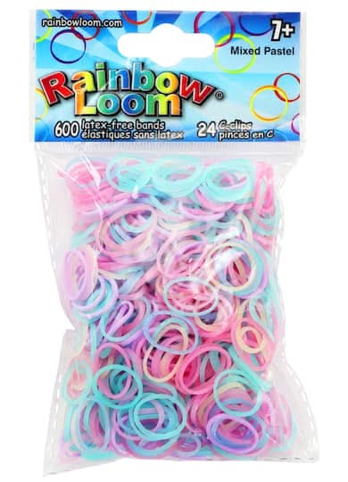 Rainbow Loom Pastel Rubber Bands, 7Y+, Multicolor