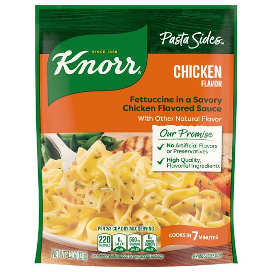 Knorr Pasta Sides Fettuccini in Chicken Flavored Sauce