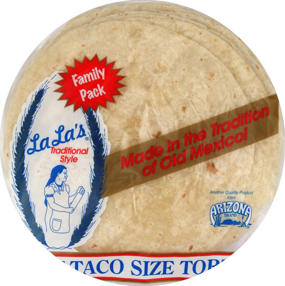 La La's Flour Tortillas Taco Size Family pack (2.25 lbs, 24 ct)