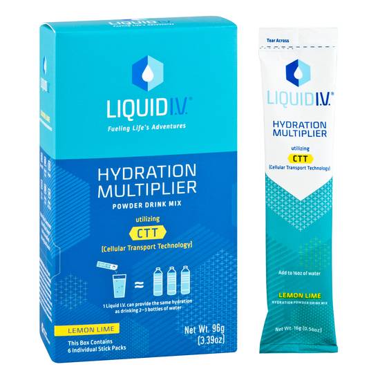 Liquid I.V. Hydration Multiplier Lemon Lime (6 ct)
