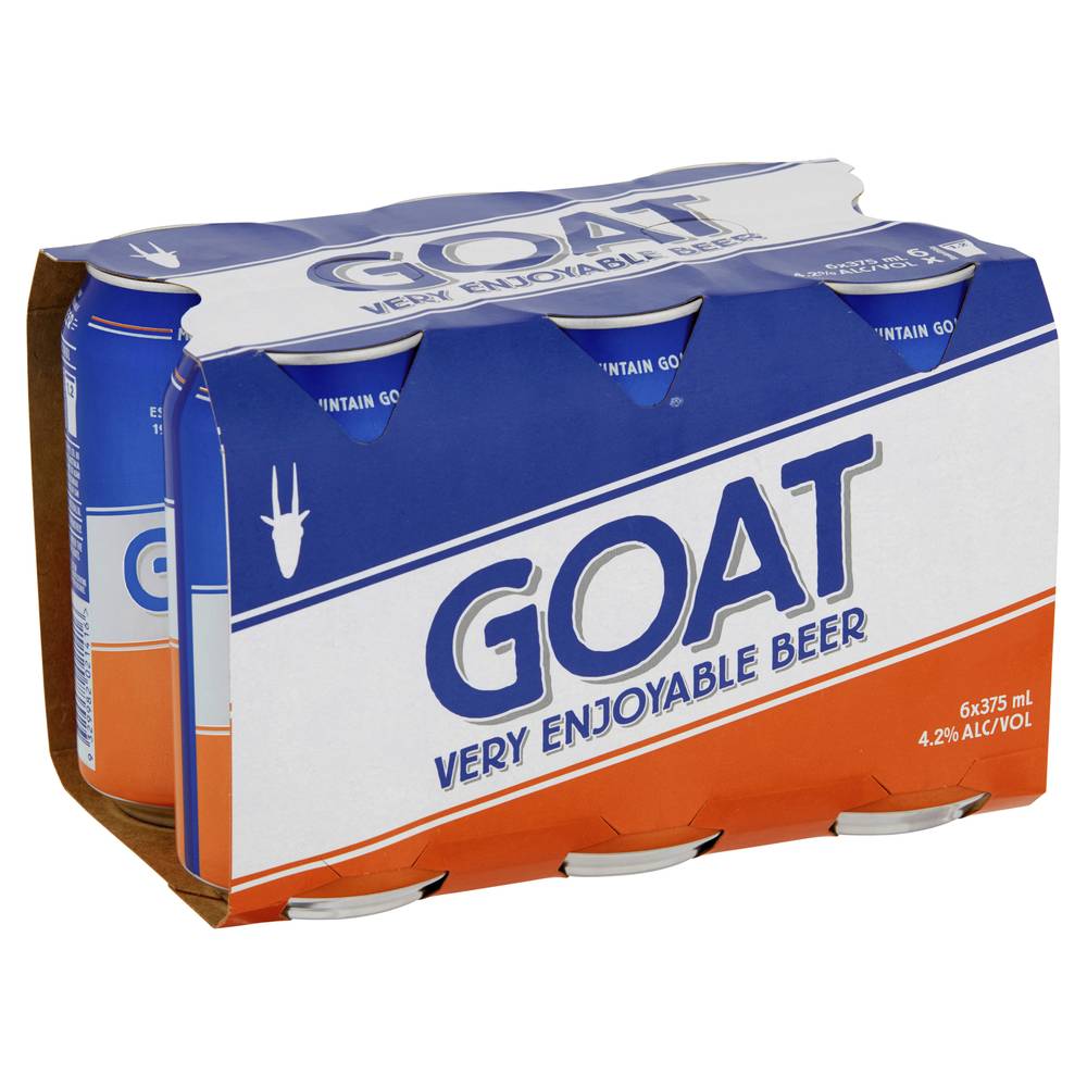 Goat Lager Can 375mL X 6 pack