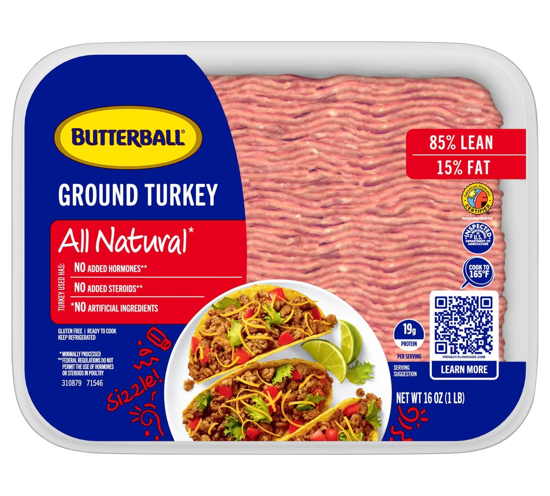 Butterball All Natural Ground Turkey Gluten Free (1 lbs)