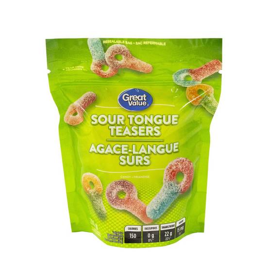 Great Value Sour Gummy Worms, 210 g 