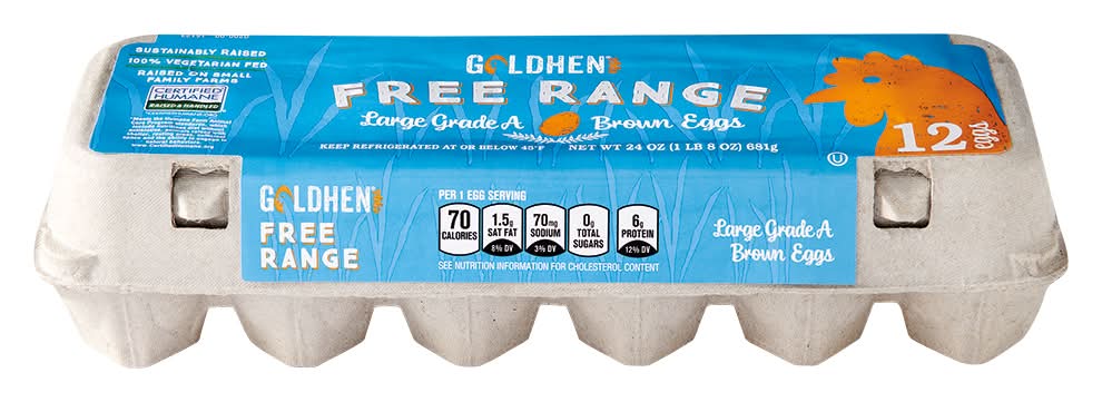 Goldhen Free Rangs Large Brown Eggs - Grade A