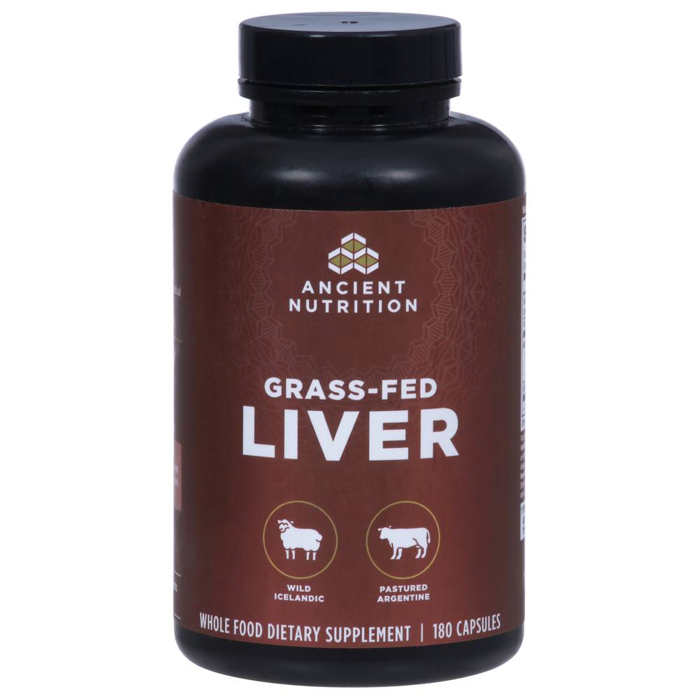 Ancient Nutrition Grass Fed Liver Capsules (180 ct)