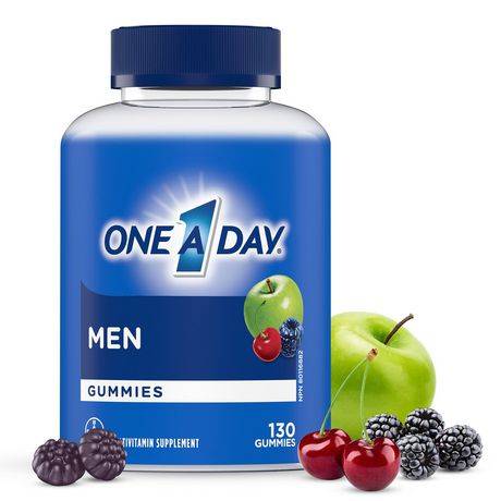 One A Day Multivitamin Gummies, Assorted, Men (400 g, 130 ct)