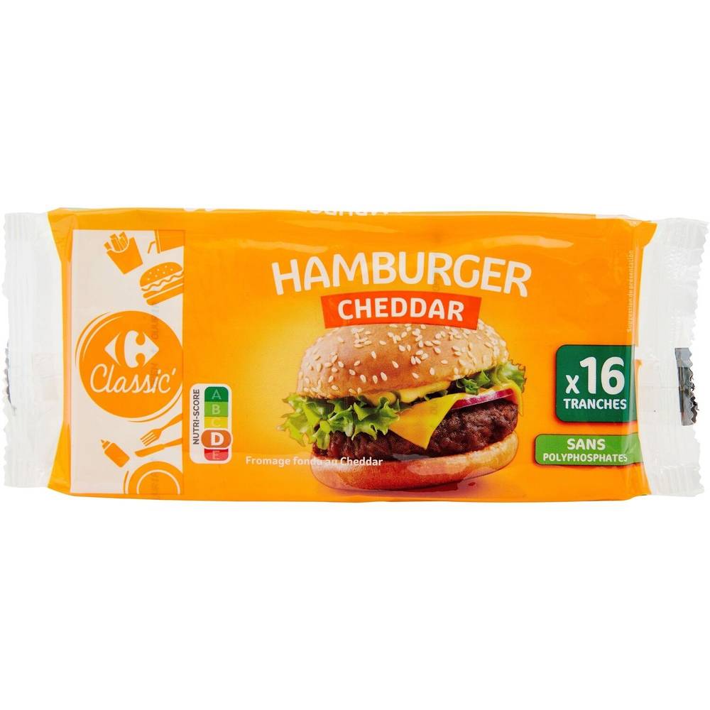 Carrefour Classic' - Fromage cheddar pour hamburger (16)