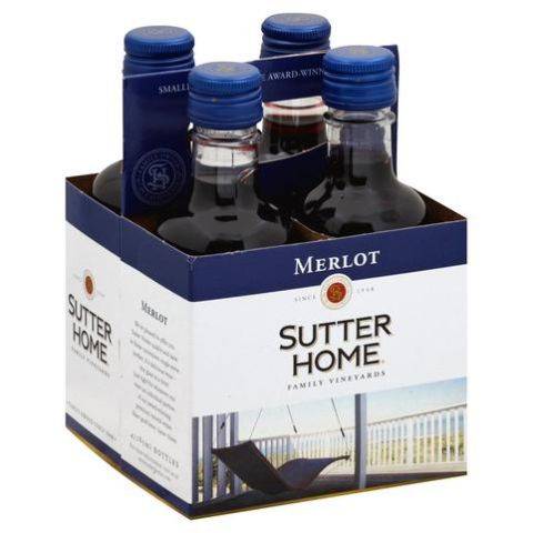 Sutter Home Merlot 4 Pack 187mL
