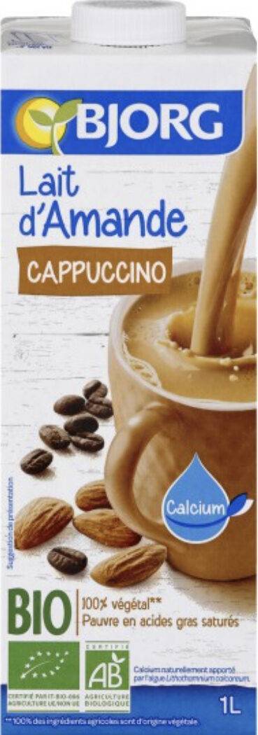 Lait d'amande cappuccino - bjorg - 1l e