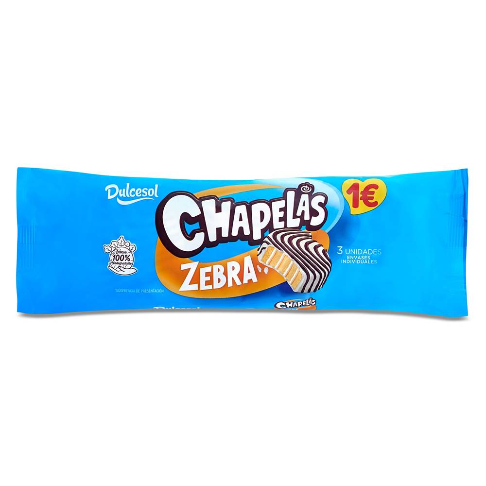 Chapelas Zebra Dulcesol Bolsa 180 G