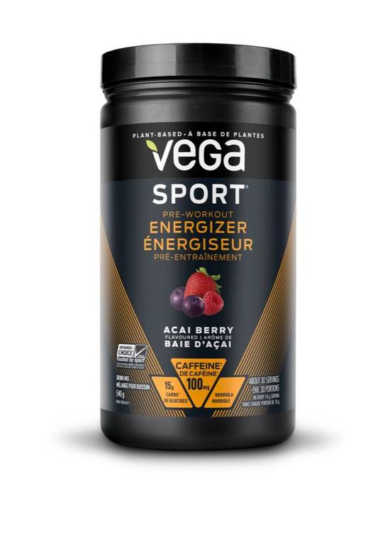 Vega Sport Acai Berry Pre Workout Energizer (540 g)