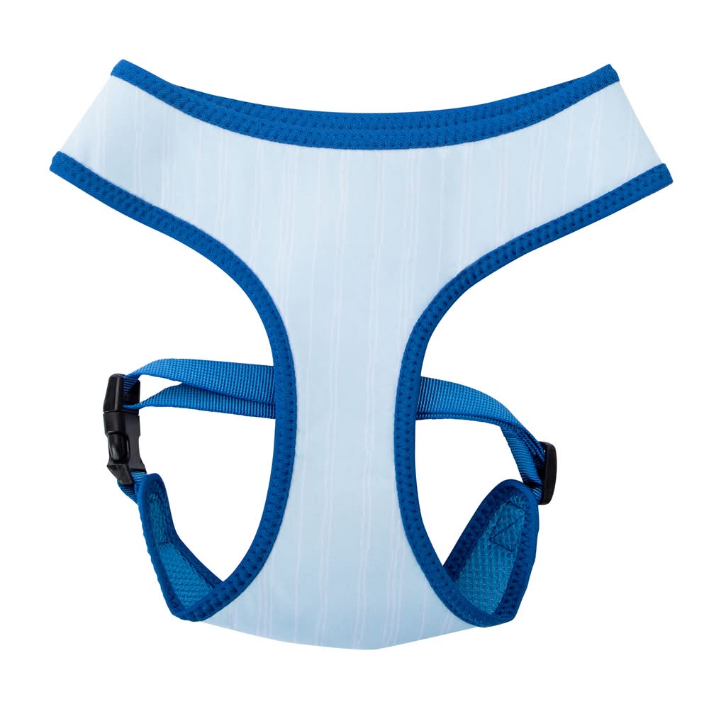 Printed Pet Harness Medium Blue