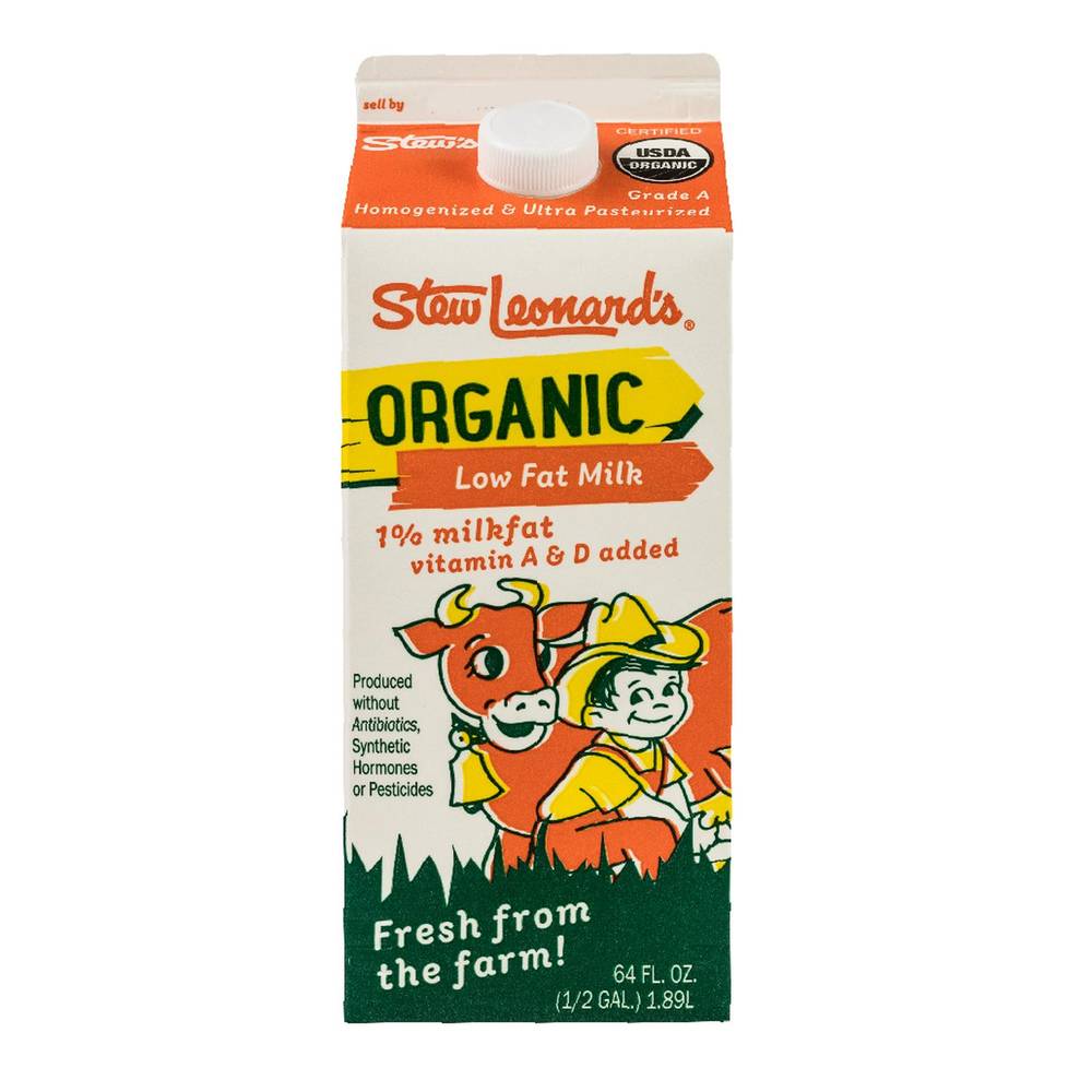 Stew Leonard's Organic Low Fat Milk