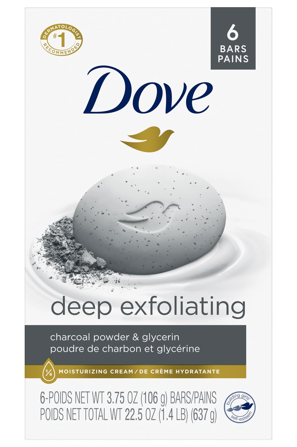 Dove Deep Exfoliating Bars (22.5 oz, 6 ct)