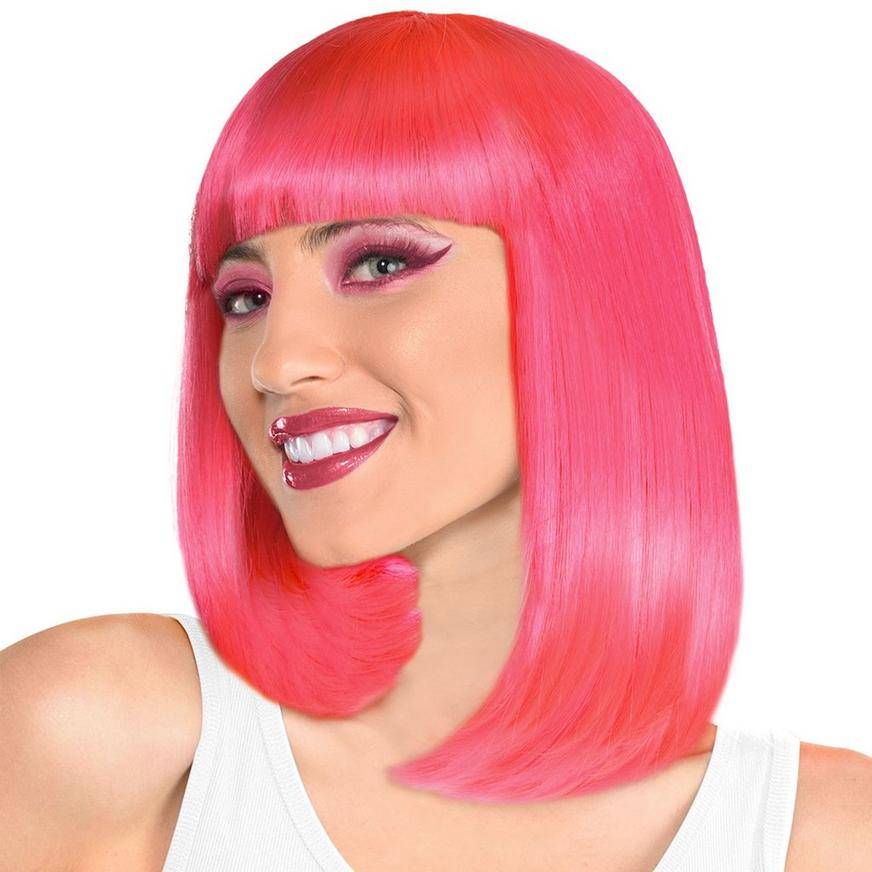 Party City Long Bob Wig (female/pink)