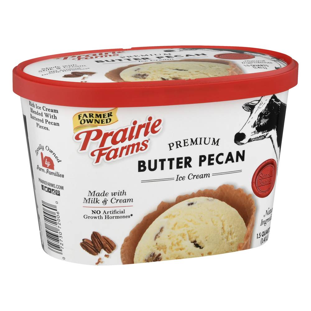 Prairie Farms Premium Butter Pecan Ice Cream