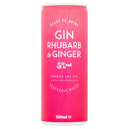 Sainsbury's Gin & Rhubarb & Ginger 250ml