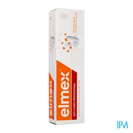 Dentifrice Elmex® Anti-caries Professional™ Tube 75ml Bucco-dentaire - Hygiène