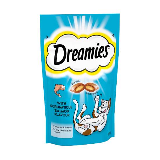 Dreamies Salmon, Tasty Snacks For Cat Treat (60g)