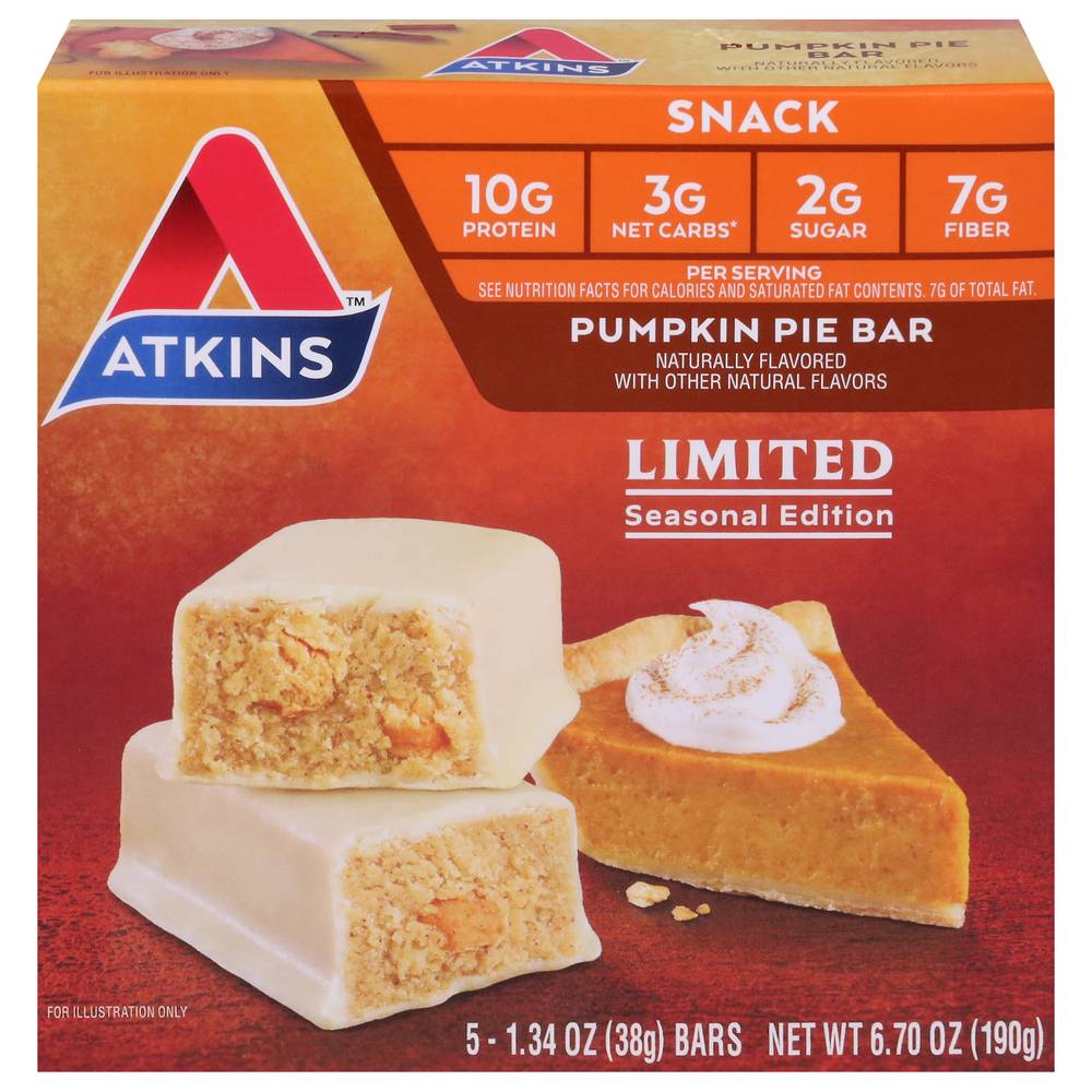 Atkins Snack Protein Bars (pumpkin pie)