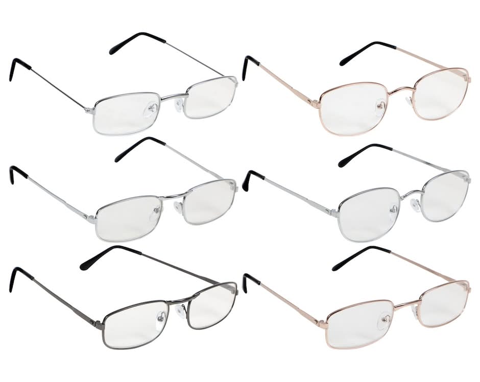 Wire-Rimmed Reading Glasses With a 1.25 Diopter