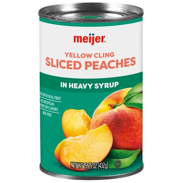 Meijer Sliced Peaches in Heavy Syrup (15.3 oz)
