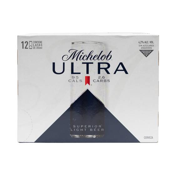 Michelob Ultra Lata 12 Pack 355 mL